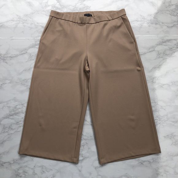 Eileen Fisher Tan Wide Leg Pants - Picture 1 of 11